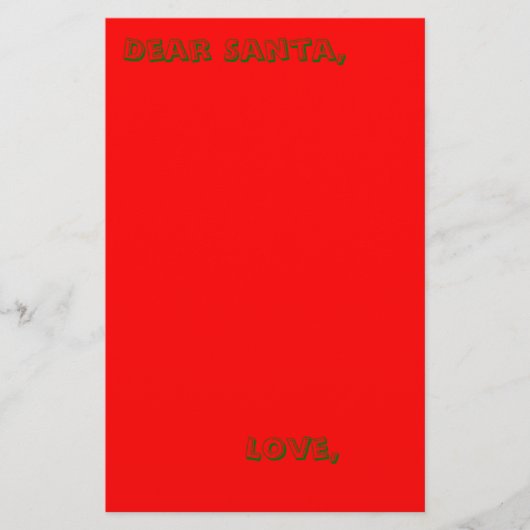 サンタステーショナリーへの手紙 (正面)