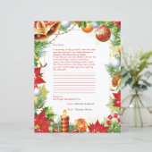 サンタステーショナリーパーソナライズされたへの手紙 (スタンド正面)