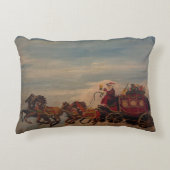 サンタステージコーチ、オリジナルバイゲイリーポーリング アクセントクッション (正面)