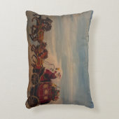 サンタステージコーチ、オリジナルバイゲイリーポーリング アクセントクッション (正面(垂直))