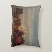 サンタステージコーチ、オリジナルバイゲイリーポーリング アクセントクッション (裏面(縦))