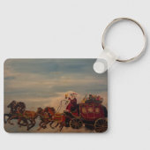 サンタステージコーチ、オリジナルバイゲイリーポーリング キーホルダー (正面)