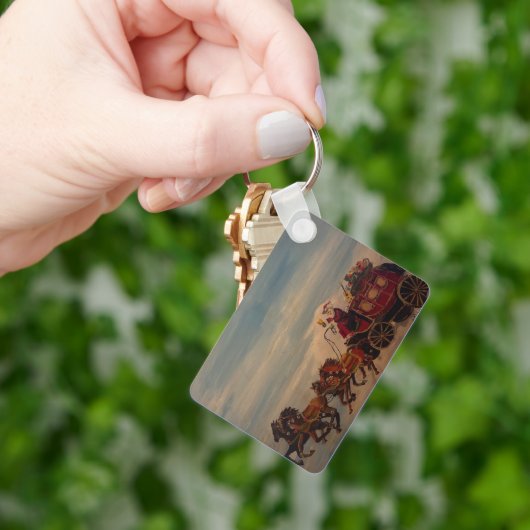 サンタステージコーチ、オリジナルバイゲイリーポーリング キーホルダー (手)