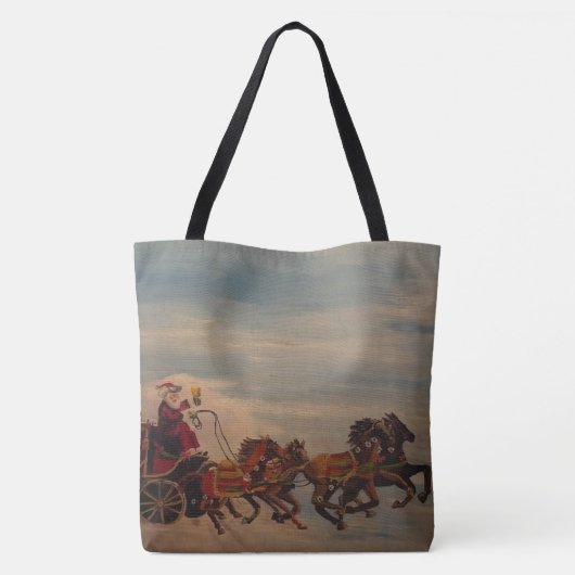 サンタステージコーチ、オリジナルバイゲイリーポーリング トートバッグ (裏面)