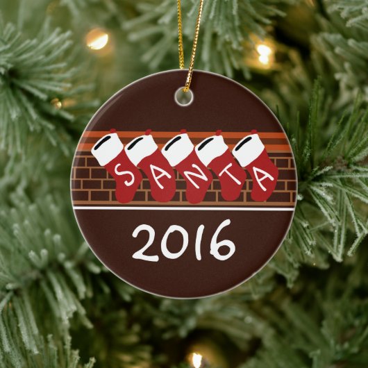 サンタストッキングクリスマスツリークリスマスオーナメント セラミックオーナメント (ツリー)