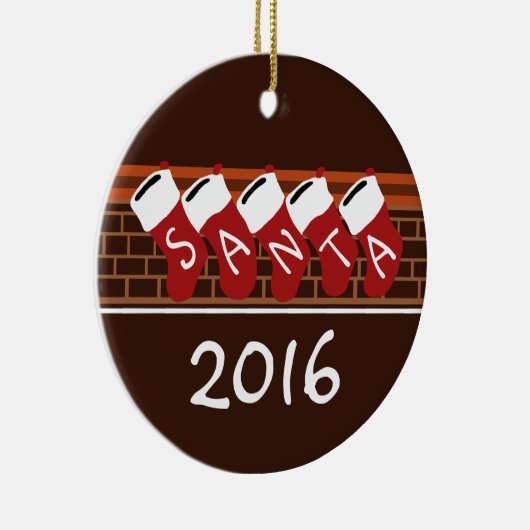 サンタストッキングクリスマスツリークリスマスオーナメント セラミックオーナメント (右)