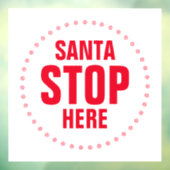 サンタストップこ赤と白こキュイおもしろい ウィンドウサイン (シート3)