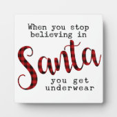サンタストップでは下着が付く フォトプラーク (正面)