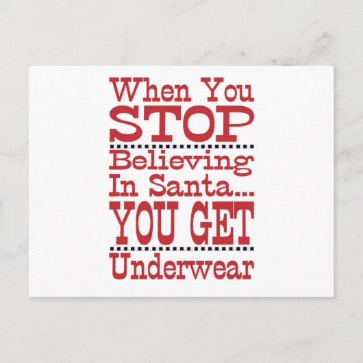 サンタストップに信じ行くな シーズンポストカード (正面)