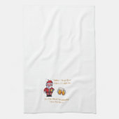 「サンタストップは冷楽しむたい人だ キッチンタオル (縦)