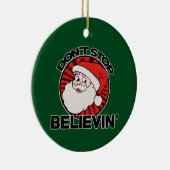 サンタストップを信じない セラミックオーナメント (右)