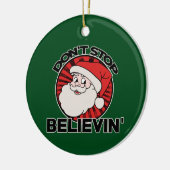 サンタストップを信じない セラミックオーナメント (左)