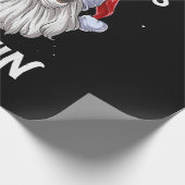 サンタストップク・クリスマおもしろいスを ラッピングペーパー (角)