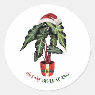 サンタストップク・クリスマスハウスプラント ラウンドシール