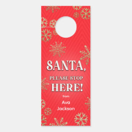 サンタストップヒーエレガントル ドアノブサイン