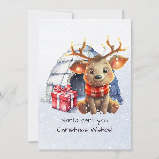 サンタストナカイ流韻北欧の詩キッズクリスマス シーズンカード (正面)
