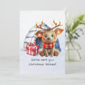 サンタストナカイ流韻北欧の詩キッズクリスマス シーズンカード (スタンド正面)