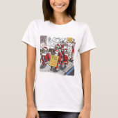 サンタストライクの女性Tシャツ Tシャツ (正面)