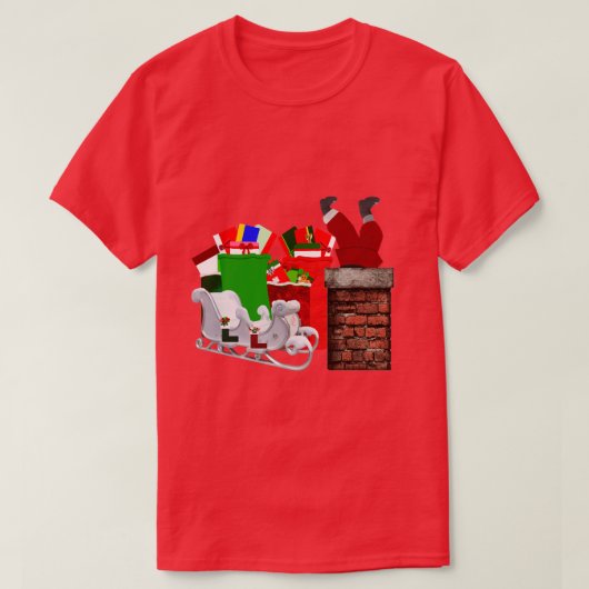 サンタストラップTシャツ Tシャツ (デザイン正面)