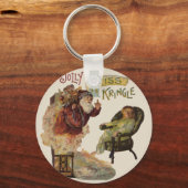 サンタストーリズクリスクリンレヴィンテージアートプリント キーホルダー (正面)