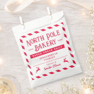 サンタスナックパーソナライズされたクリスマスパーティーフェイスバッグ フェイバーバッグ