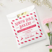 サンタスナックパーソナライズされたクリスマスパーティーフェイスバッグ フェイバーバッグ (封をした状態)