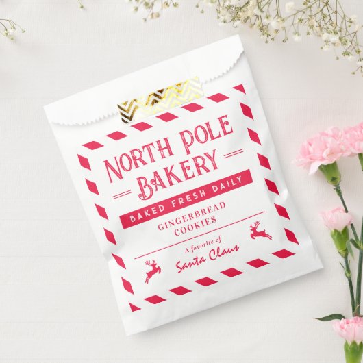 サンタスナックパーソナライズされたクリスマスパーティーフェイスバッグ フェイバーバッグ (封をした状態)