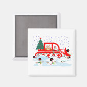 サンタスノーピューイング雪だるまゲグ マグネット (正面/裏面)