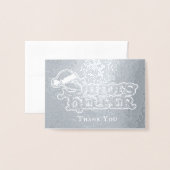 サンタスハサンタスヘルパホリデー 箔カード (封筒付き正面)