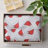 サンタスハットパタ赤と白ーン 薄葉紙 (ギフト)