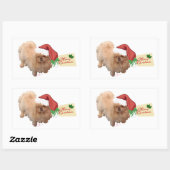 サンタスヘルパー 長方形シール (シート)