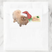 サンタスヘルパー 長方形シール (バッグ)