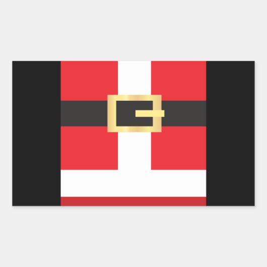 サンタスベルト 長方形シール (正面)