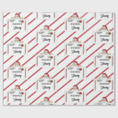 サンタスペシャルデリバリーからの北極子供へ ラッピングペーパー (フラット)