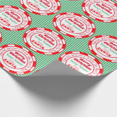 サンタスペシャルデリバリーグリーンからのメリークリスマス ラッピングペーパー (角)