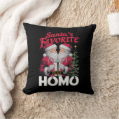 サンタスホモお気に入りのゲイクリスマスLGBTQプライド クッション (ブランケット)