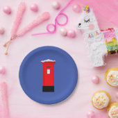 サンタスポストボックス ペーパープレート (パーティー)