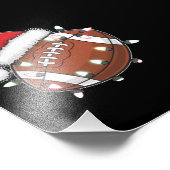 サンタスポーツクリスマスアメリカンフットボールラバー フォトプリント            (角)