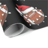 サンタスポーツクリスマスアメリカンフットボール愛好家 ラッピングペーパー (ロールコーナー)