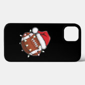 サンタスポーツクリスマスアメリカンフットボール愛好家 Case-Mate iPhoneケース (裏面 (横))