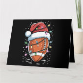 サンタスポーツクリスマスアメリカンフットボール選手 カード (正面)