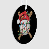 サンタスポーツ クリスマス 野球選手  オーナメント (正面)