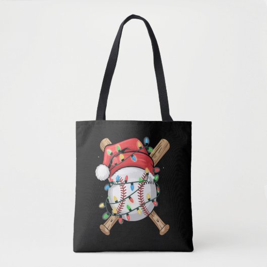 サンタスポーツ クリスマス 野球選手 トートバッグ (正面)