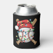 サンタスポーツ クリスマス 野球選手  缶クーラー (缶正面)