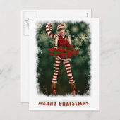 サンタスリトルヘルパソフィー シーズンポストカード (正面/裏面)