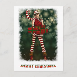 サンタスリトルヘルパソフィー シーズンポストカード