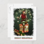 サンタスリトルヘルパーケイティ シーズンポストカード (正面/裏面)