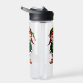サンタスリトルヘルパー小妖精や小人フェスティバルクリスマス ウォーターボトル (右面)