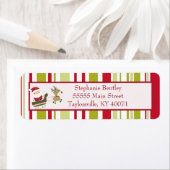 サンタスリークリスマス差出人住所ラベル ラベル (インサイチュ)