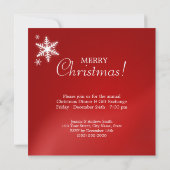 サンタスリートインディアクリスマスパーティの招待状 招待状 (裏面)